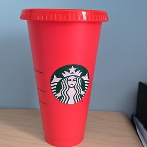Starbucks Vibrant Red Party Tumbler